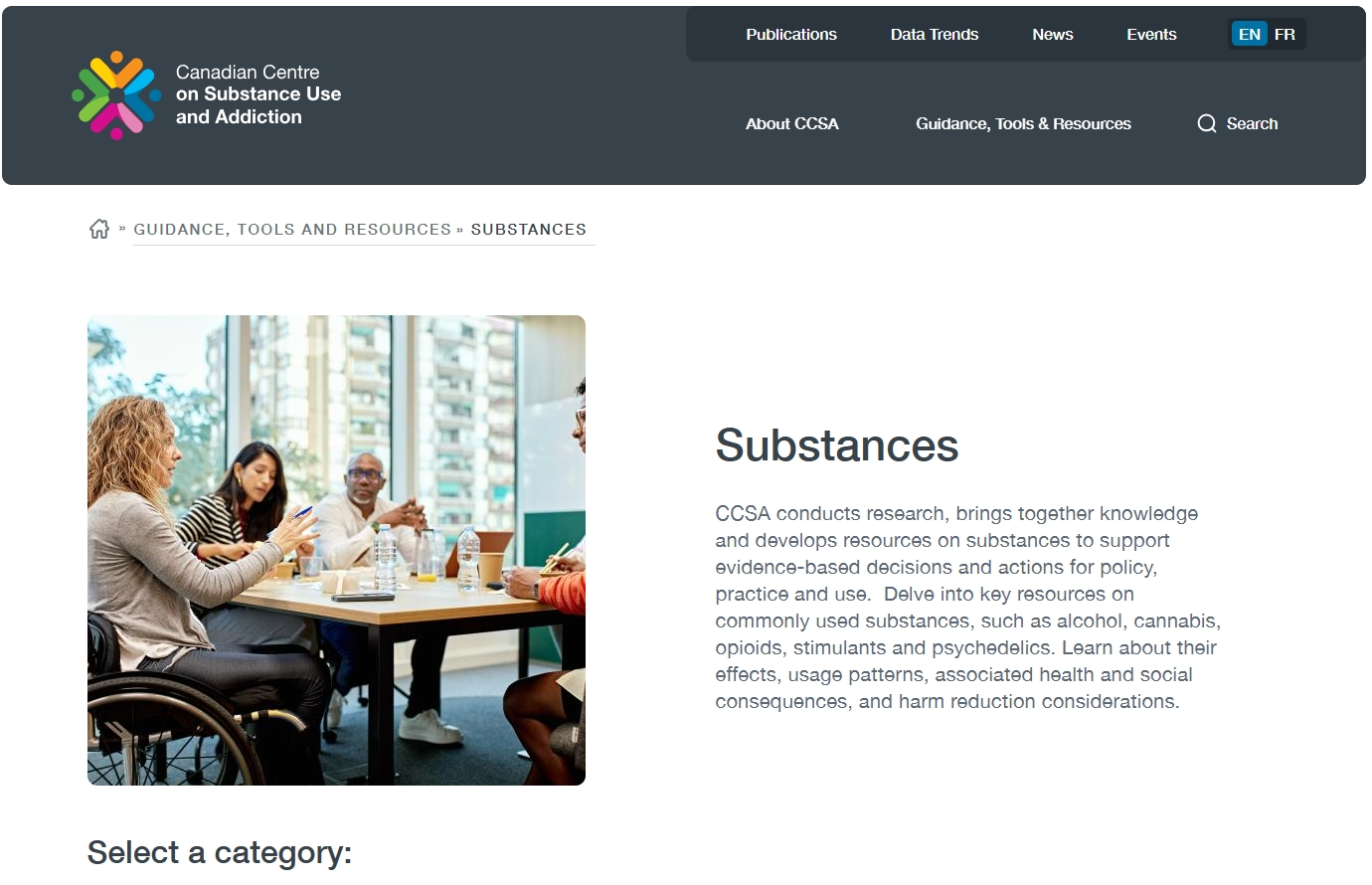 CCSA’s Substances Resource Library