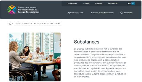 La bibliothèque de ressources du CCDUS sur les substances psychoactives