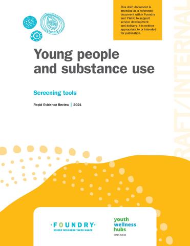 Young people and substance use