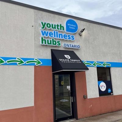 Windsor-Essex Youth Wellness Hub entrance